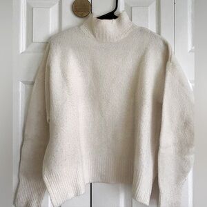White cropped sweater Bershka, size M